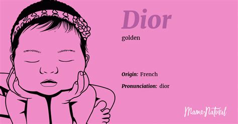 baby girl name dior|who borugth the name Dior.